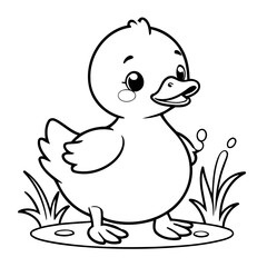Cartoon Duck for children books
