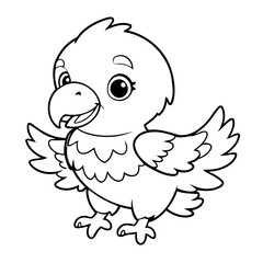 Cartoon Eagle for toddlers book