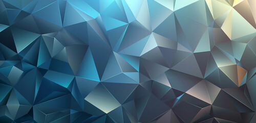 Obraz premium Futuristic geometric tech pattern in sky blue and charcoal grey.