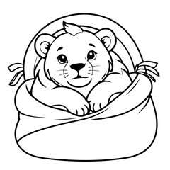 Cartoon Lion for toddlers