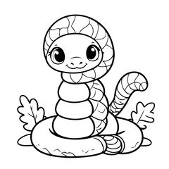Cartoon Snake for kids books