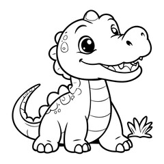 Cute Alligator for toddlers book