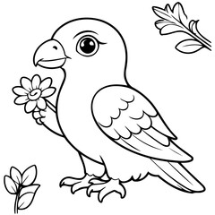 Cute Falcon for toddlers book