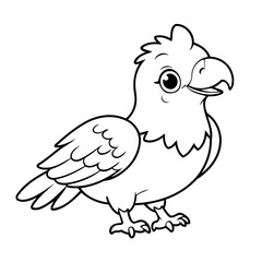 Cute Eagle illustration for kids books