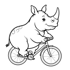 Cute Rhino for children books