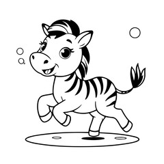 Cute Zebra for children books