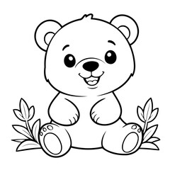 Fototapeta premium Joyful Bear for toddlers