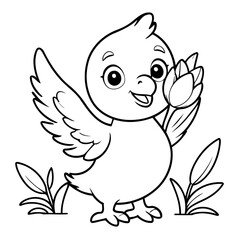 Naklejka premium Joyful Eagle for kids books