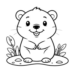 Simple Beaver for toddlers