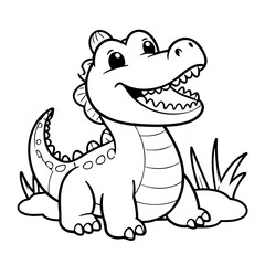 Simple Crocodile for toddlers book