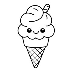 Amazing Icecream drawing for toddlers coloring books