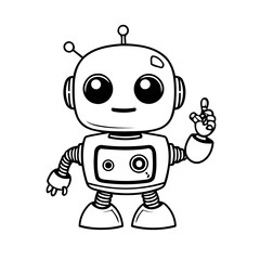 Cartoon Robot for toddlers