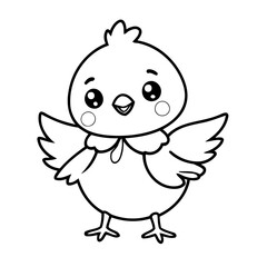 Simple Chick for kids page