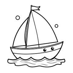 Simple sailboat for toddlers