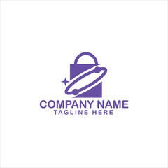 Bag Shop Logo Icon Design Vector
