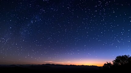 Amazing view of the night sky full of stars.