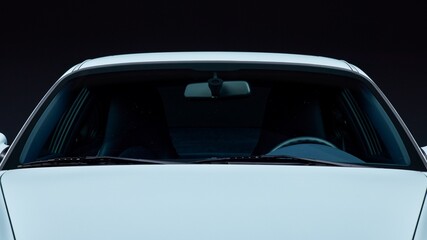Naklejka premium Windshield on a car
