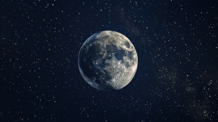 Obraz premium Close-up image of the Moon.