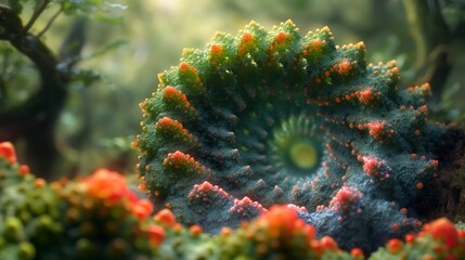 Fototapeta premium A stunning visual representation of the Fibonacci sequence in nature's patterns