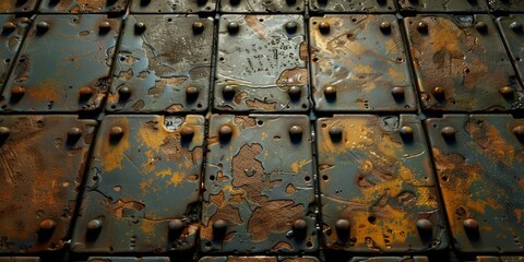Close Up of Rusty Metal Wall