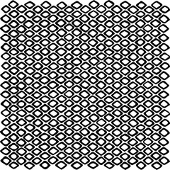 Fototapeta premium Rough, irregular texture composed of monochrome geometric elements. Overlay distressed grunge background. Abstract vector illustration. Isolated on white background. EPS10