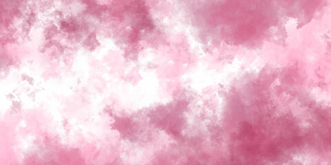 Soft Pink watercolor texture on white background, design soft Pink, pastel watercolor background. Grunge and textured banner with free copy space. Ink splash, reddish shadows. Fantasy light red, pink