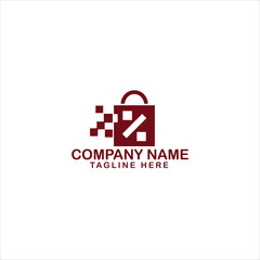 Shopping cart logotype orange with grey isolated vector
