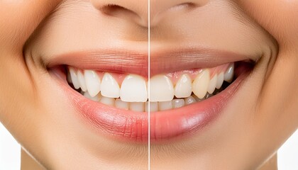 teeth before and after whitening 