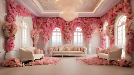Imagine a diverse range of colors adorning the walls of your dream marriage hall, each one more beautiful than the last.