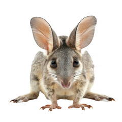 Obraz premium A kangaroo standing on a plain white surface, a Beaver Isolated on a whitePNG Background