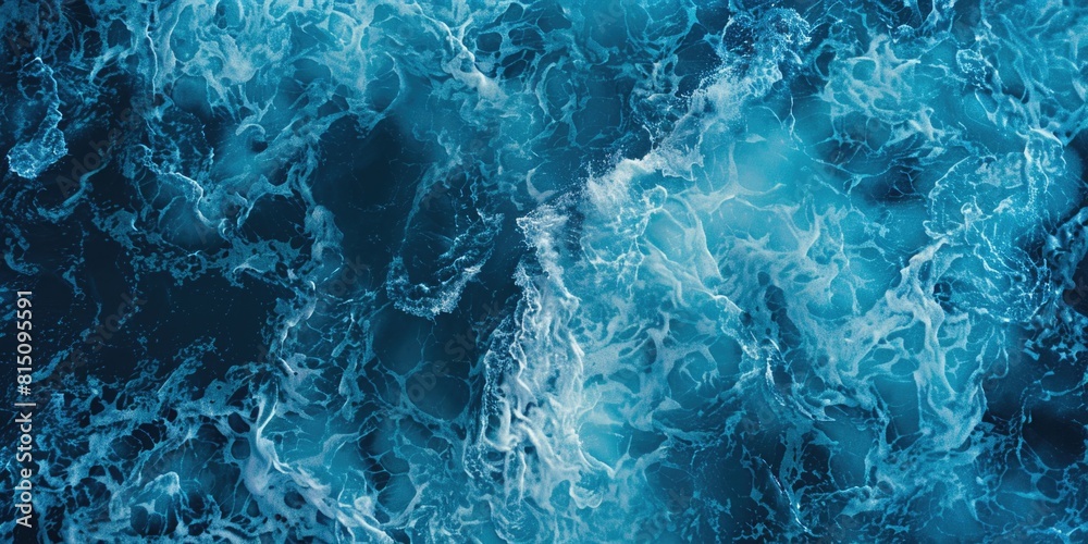 Poster close-up view of gentle waves on a body of water. suitable for nature and relaxation concepts