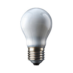 Classic Incandescent Light Bulb On Transparent Background Illustration