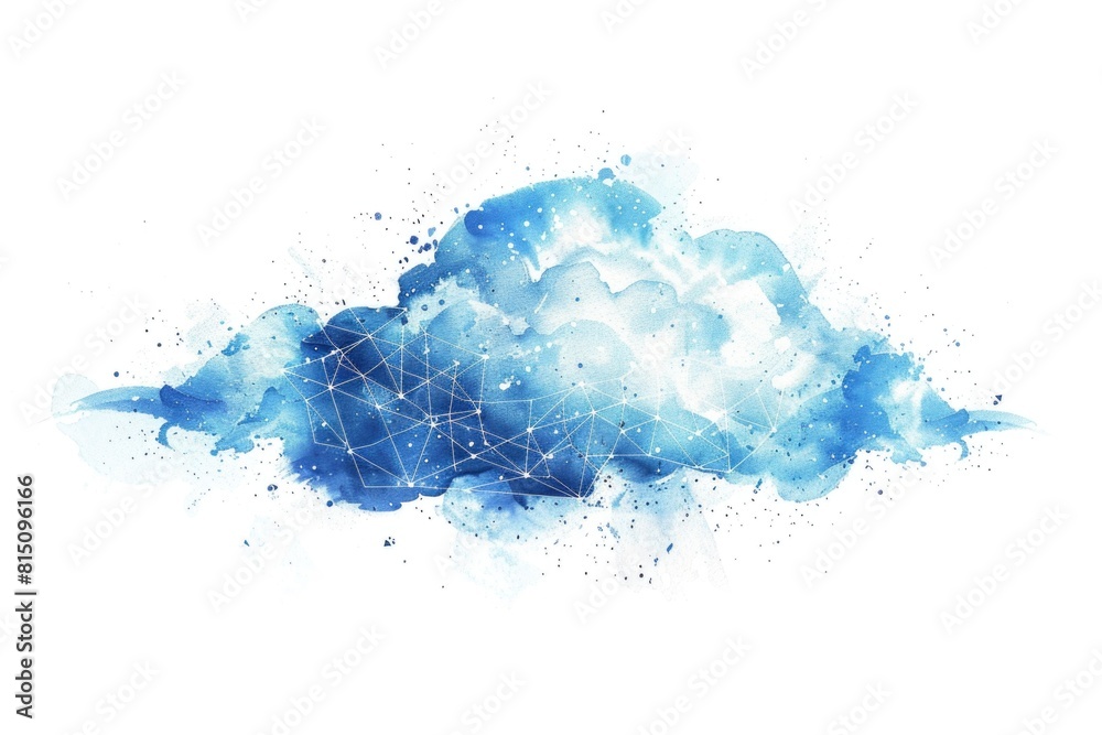 Poster a beautiful cloud in the sky, perfect for various design projects
