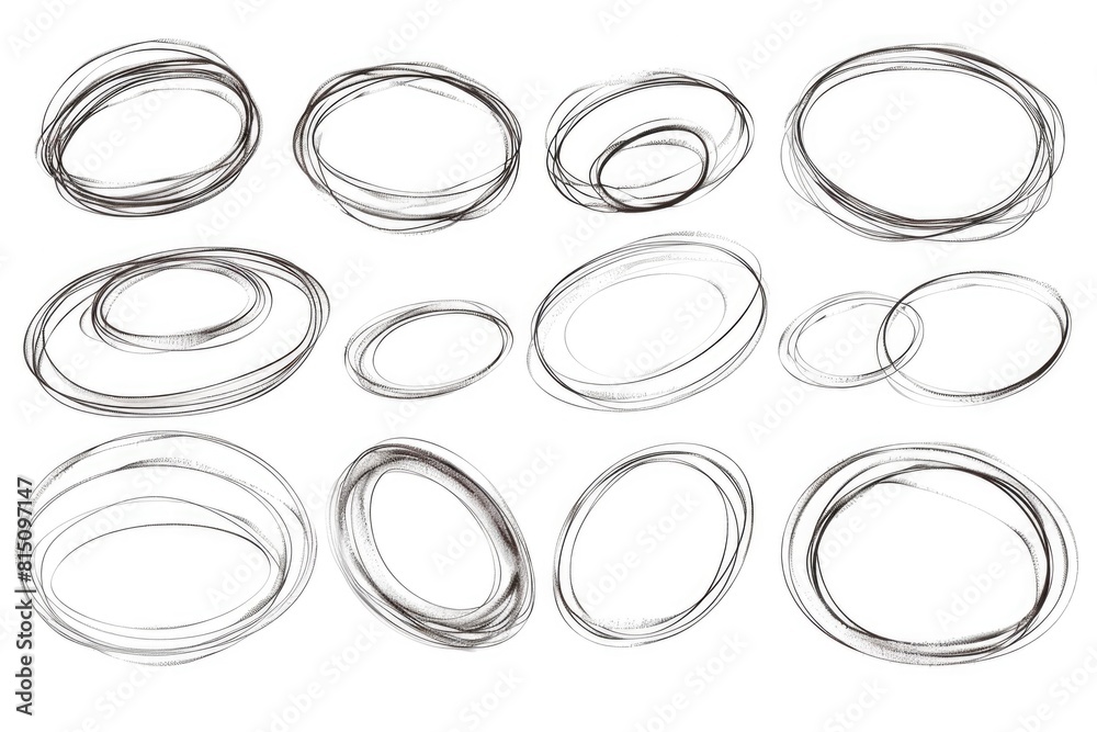 Poster A collection of circles in a modern abstract design. Perfect for graphic design projects
