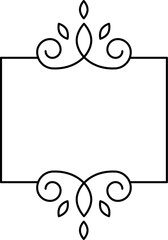 Elegancka, ozdobna ramka z motywem liściastym.  © EmBer_graphic