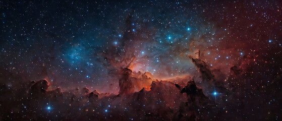 Background image of the milky way over the sky