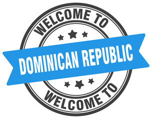 Welcome to Dominican Republic stamp. Dominican Republic round sign