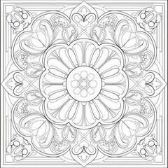 Ornate Mandala Pattern Coloring Page