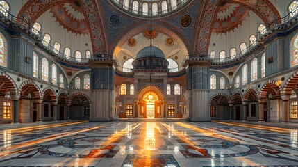 Naklejka premium Istanbuls Timeless Legacy Suleymaniye Blue Mosque and Hagia Sophia Under the Cover of Night