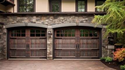 Fototapeta premium chelsea garage door brown