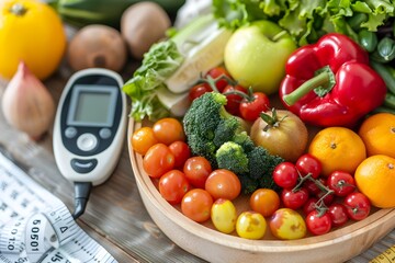 Nutritionist Discussing HeartHealthy Dietary Plans with a Patient A Colorful Arrangement of Fruits Vegetables and Legumes in a HeartShaped Dish