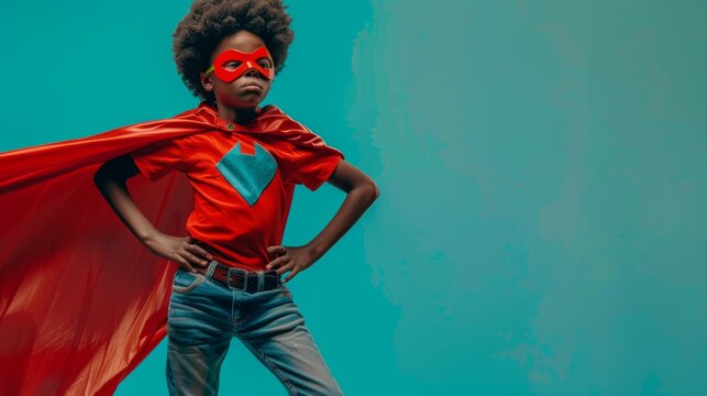 Child in Superhero Costume