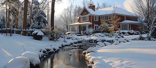 Professional Landscaping Company Provides Expert Winter Landscape Maintenance Services
