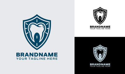 Friendly Dentist Logo with Smiling Tooth