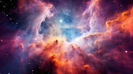 Obraz premium Abstract purple and pink background with glowing clouds