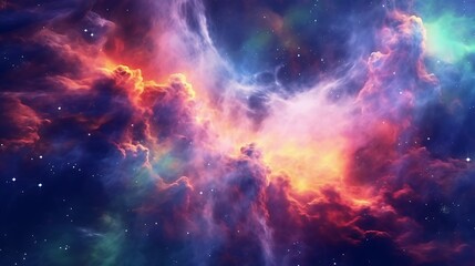 Obraz premium Abstract purple and pink background with glowing clouds