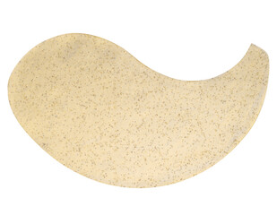 Silicone cosmetic patch under the eyes on an isolated background