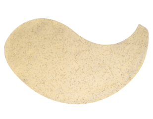 Silicone cosmetic patch under the eyes on an isolated background
