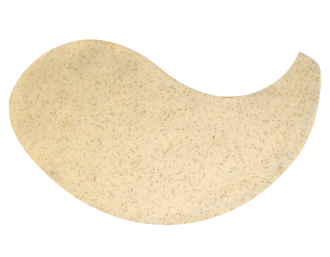 Silicone cosmetic patch under the eyes on an isolated background