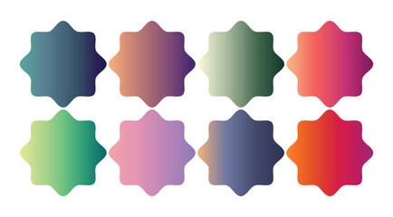 Gradient color palette. Color swatches 